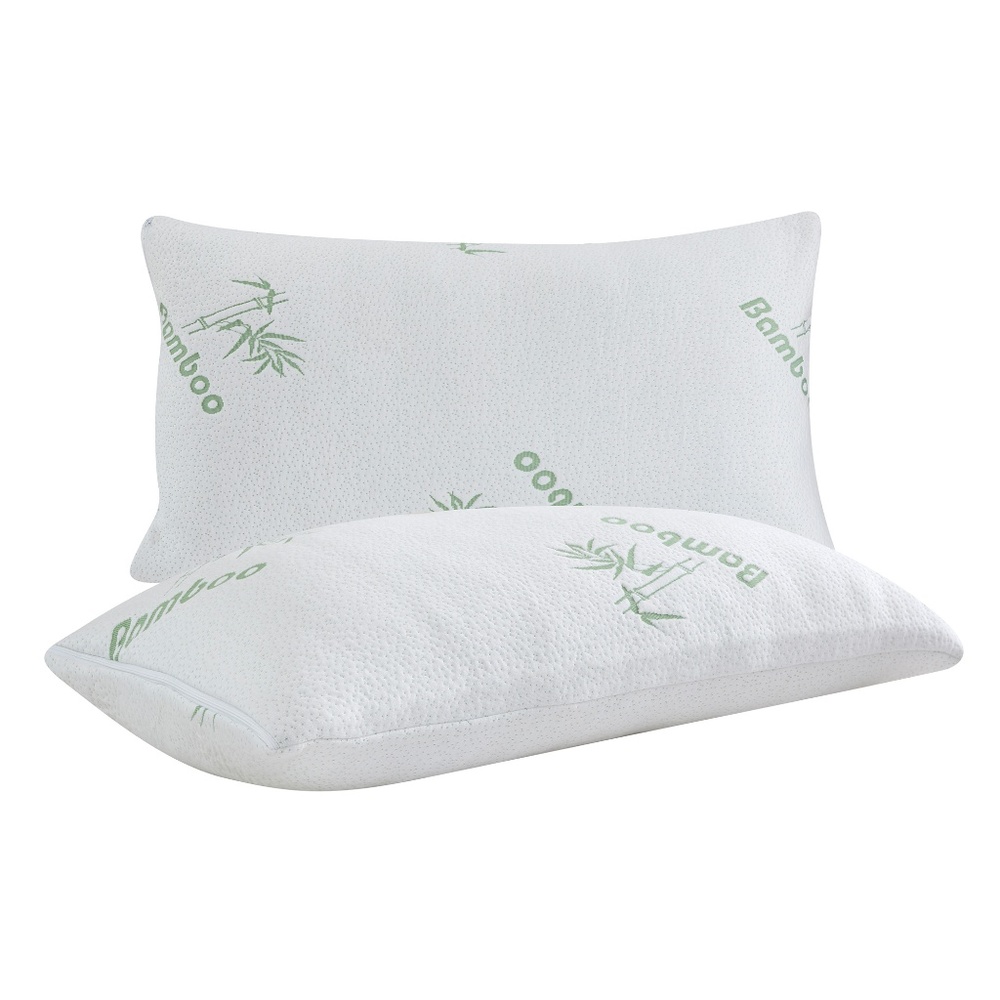 2 Pack Bamboo Memory Foam Pillow
